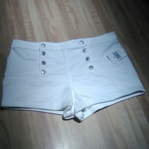 NWT Size13 Almost Famous White High Waisted Shorts